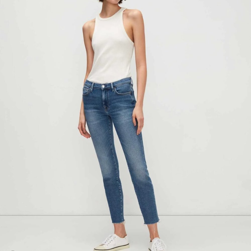 7 for all mankind roxanne ankle jeans size 25